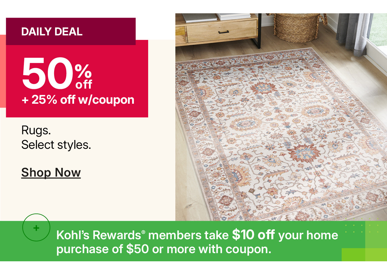 50% off rugs