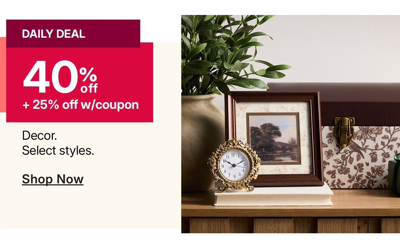 40% off decor