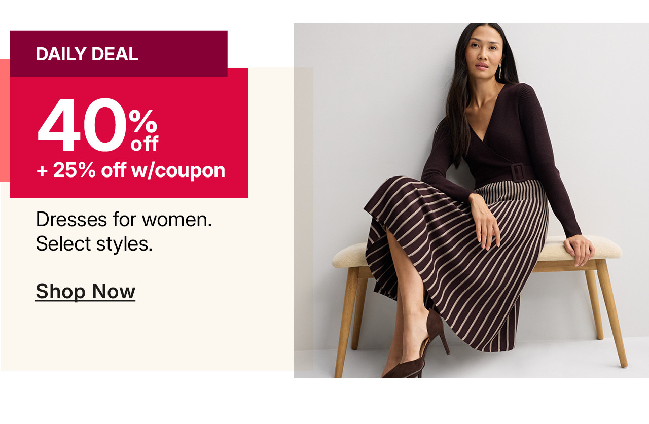 40% off dresses for women
