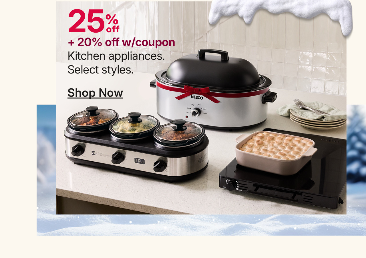 25% off kitchen appliances
